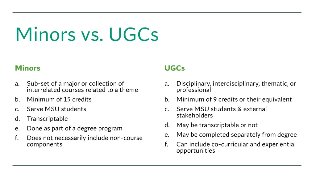 minors vs ugcs