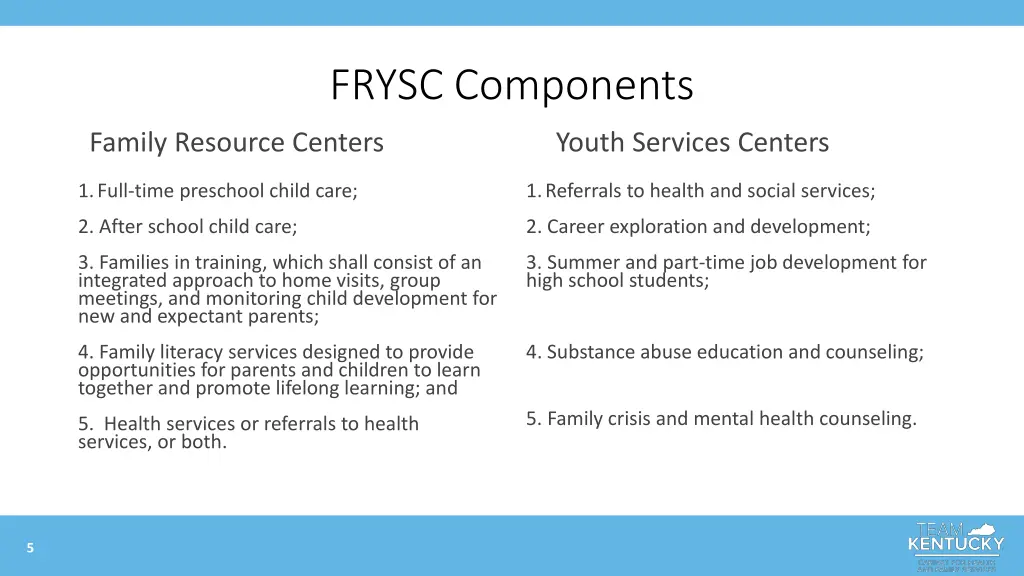 frysc components