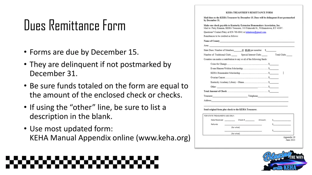 dues remittance form