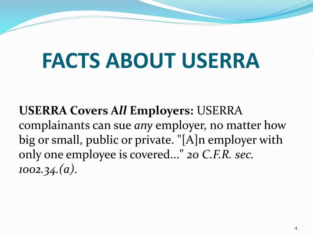 facts about userra