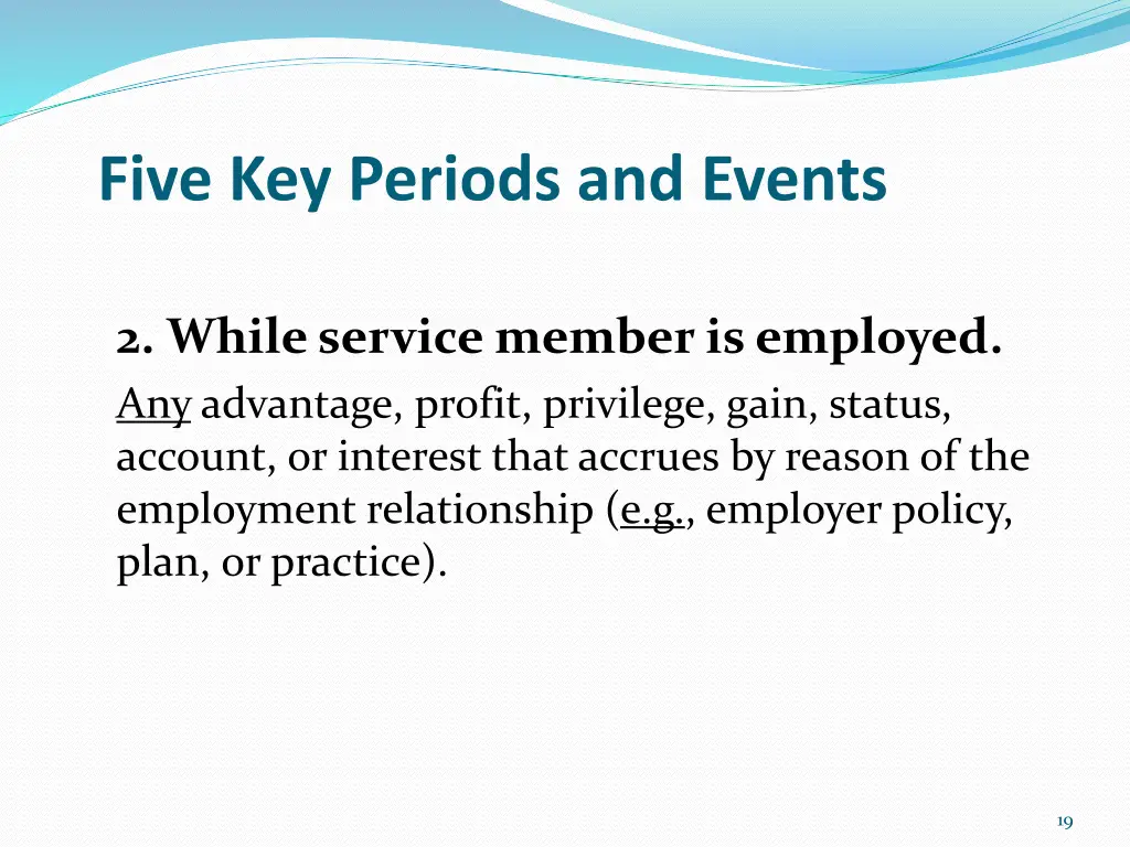 five key periods and events 4