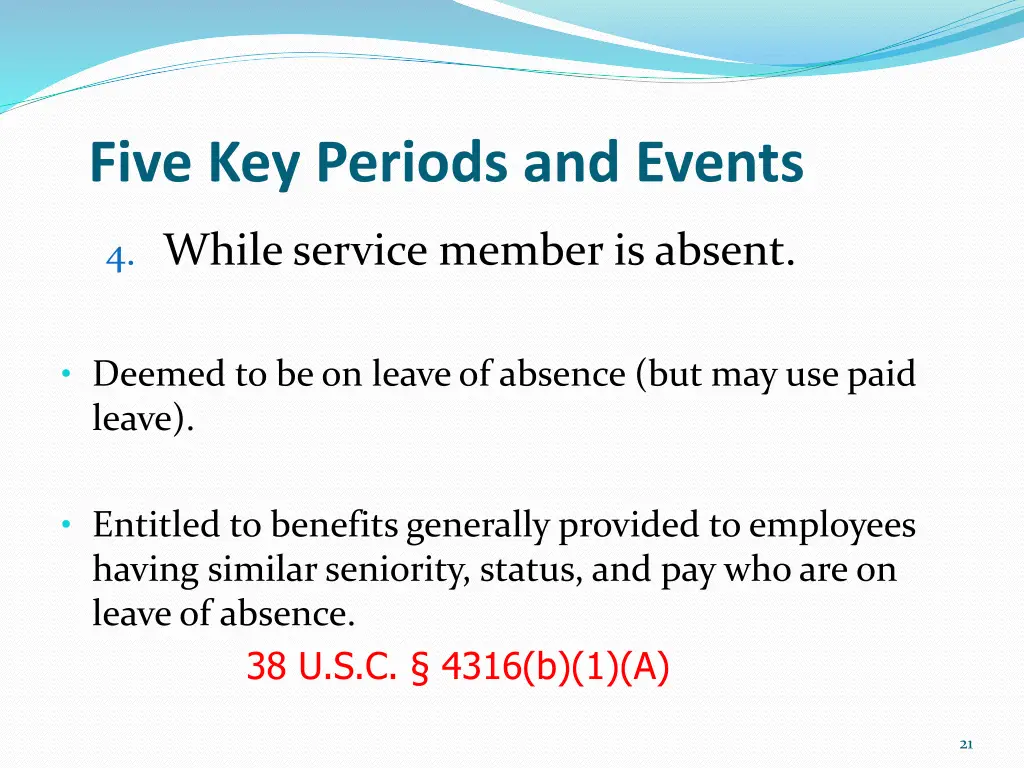 five key periods and events 6