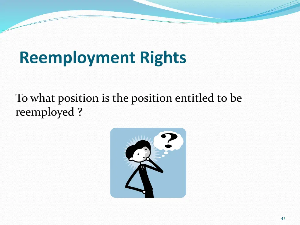 reemployment rights