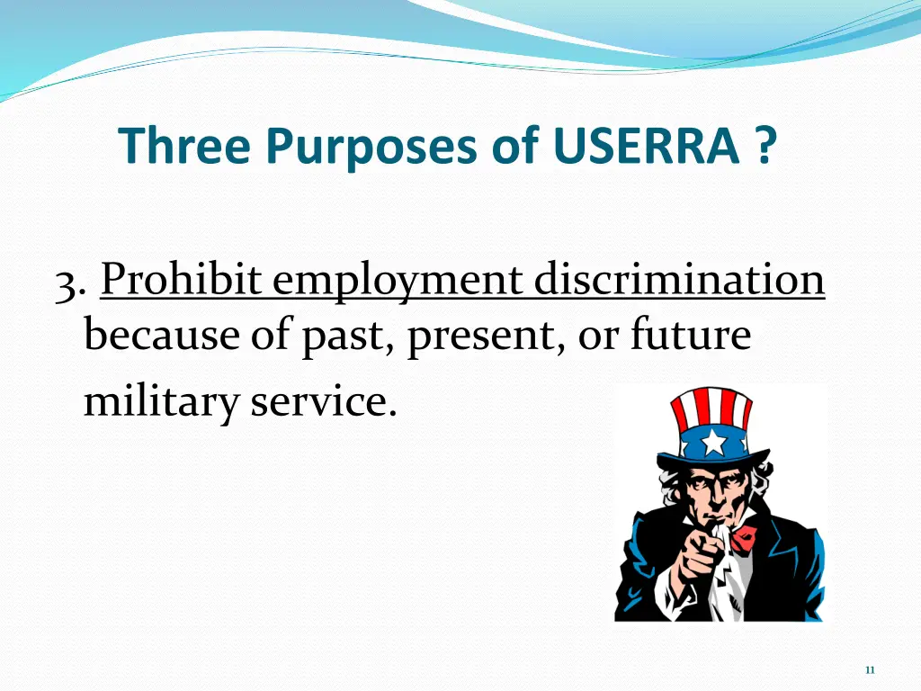 three purposes of userra 2