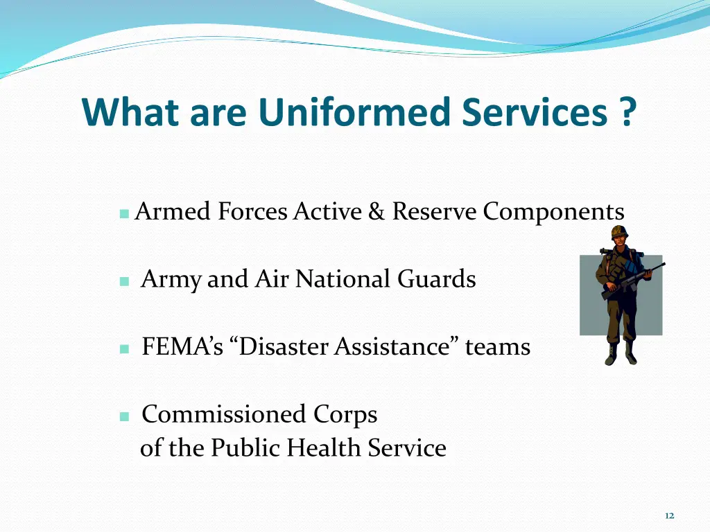 what are uniformed services