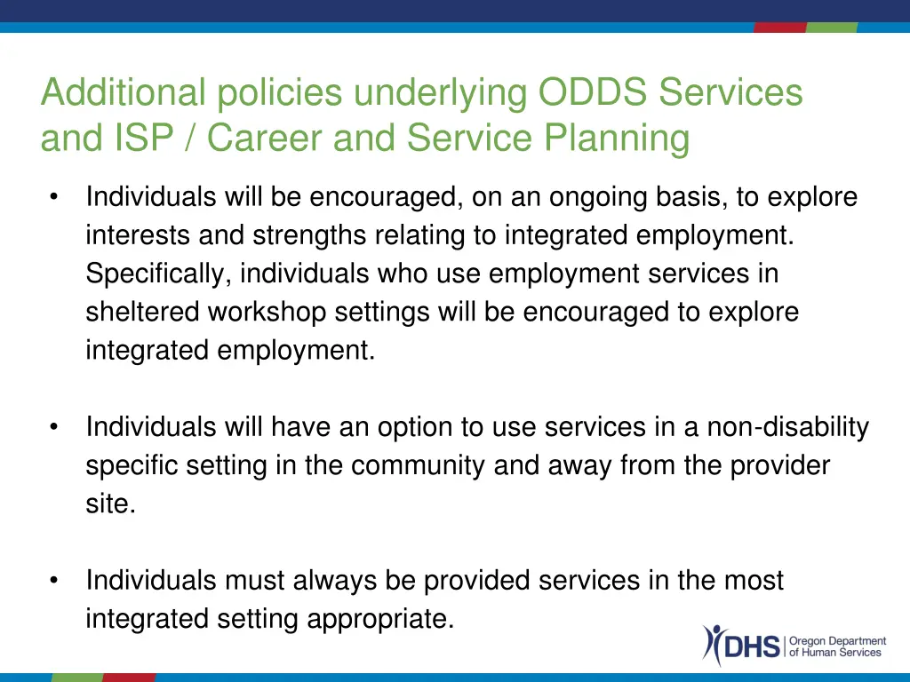 additional policies underlying odds services