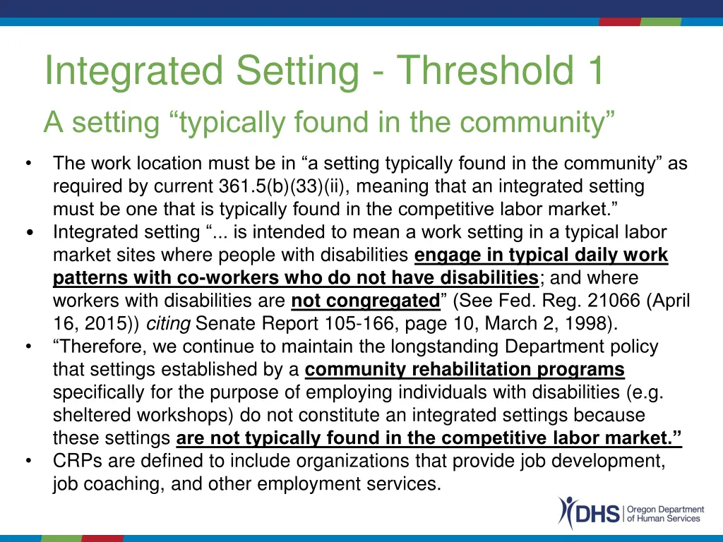 integrated setting threshold 1 a setting