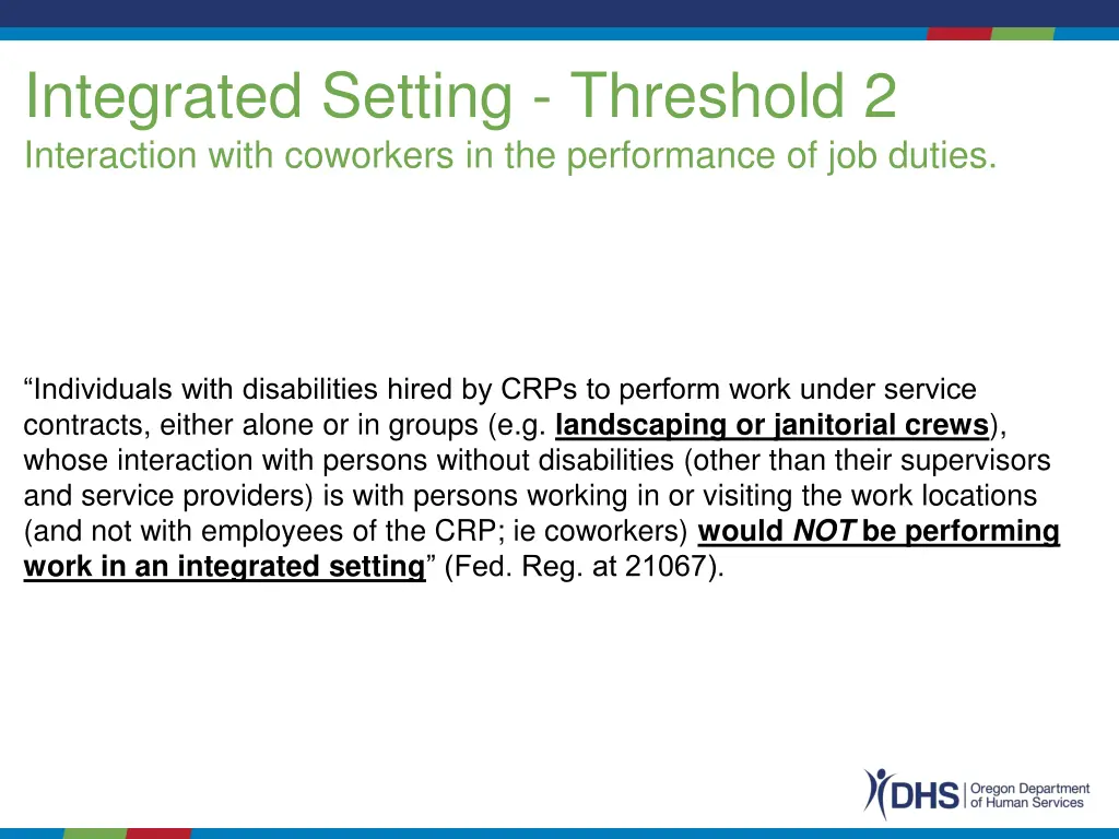 integrated setting threshold 2 interaction with 1