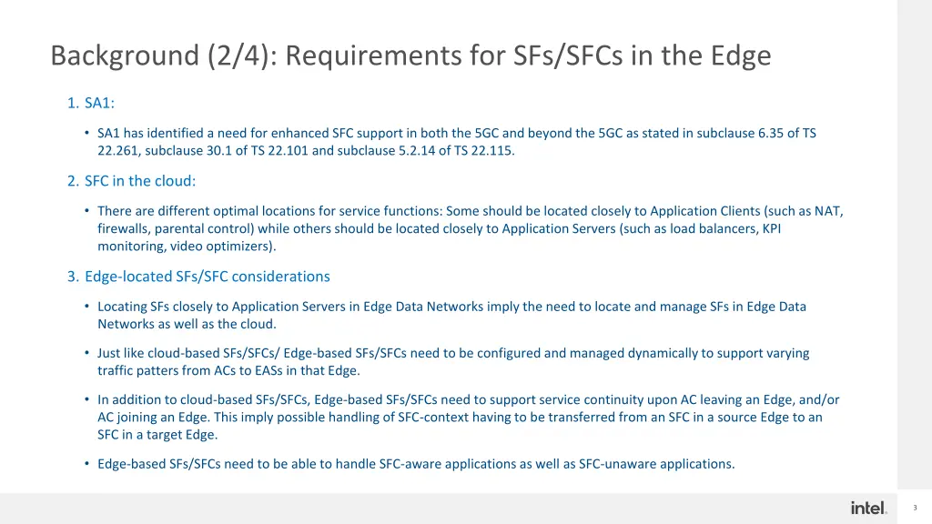 background 2 4 requirements for sfs sfcs