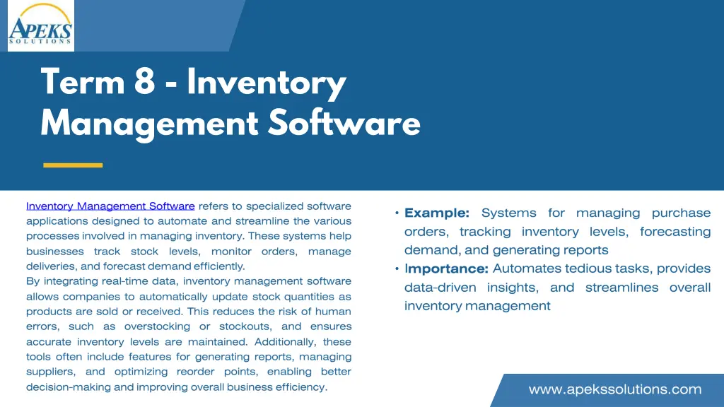 term 8 inventory management software