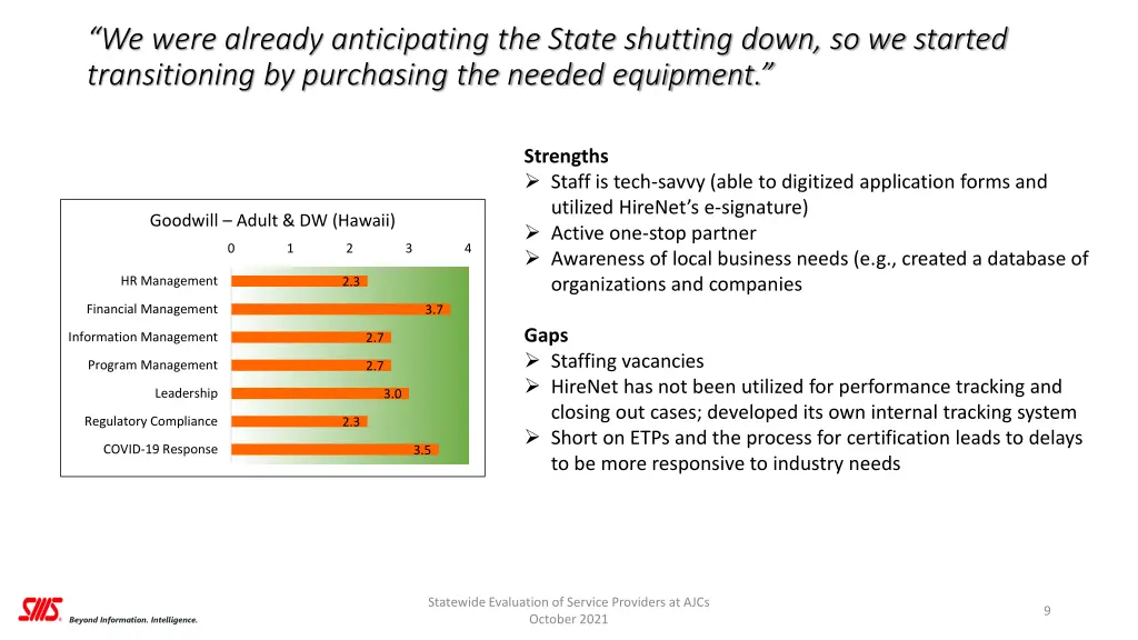 we were already anticipating the state shutting