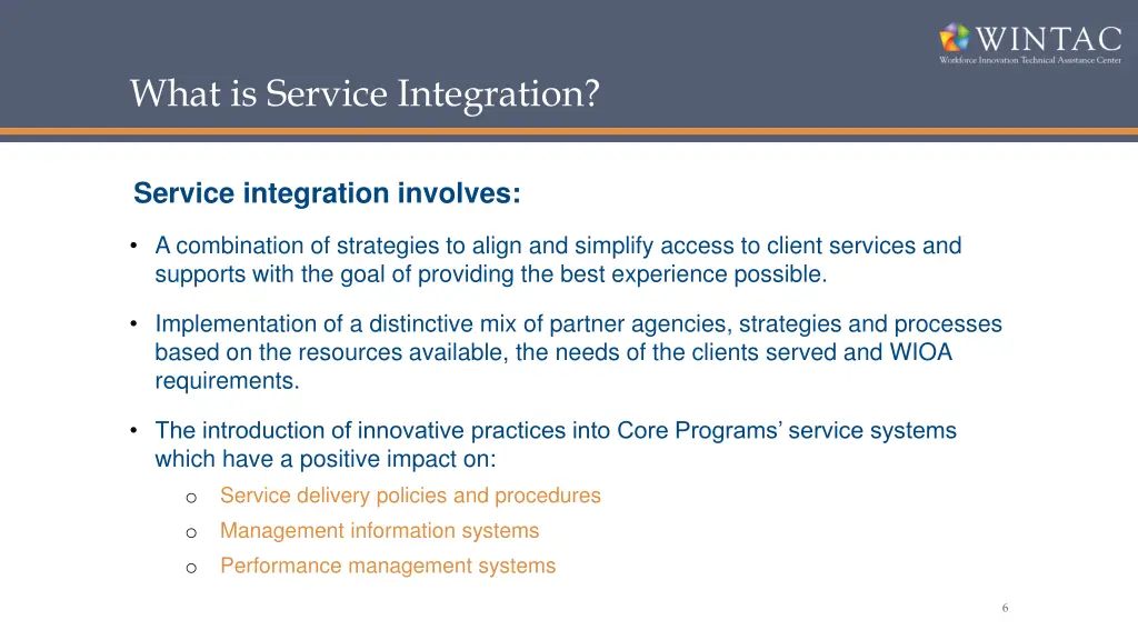 what is service integration