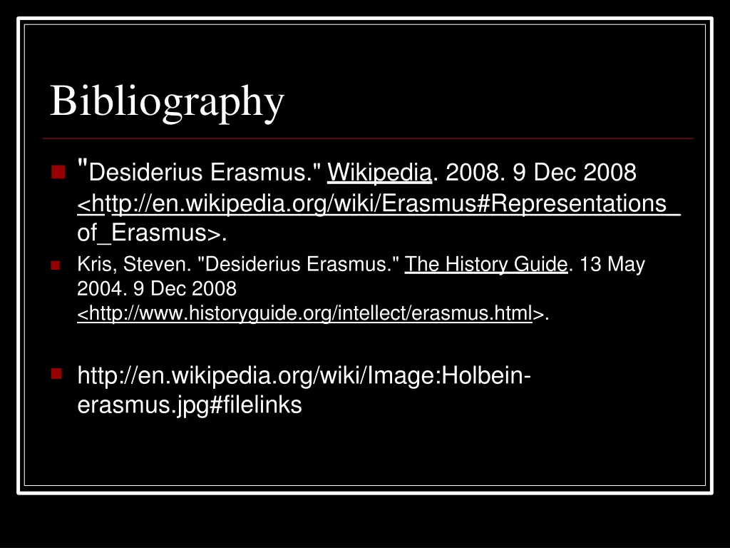 bibliography