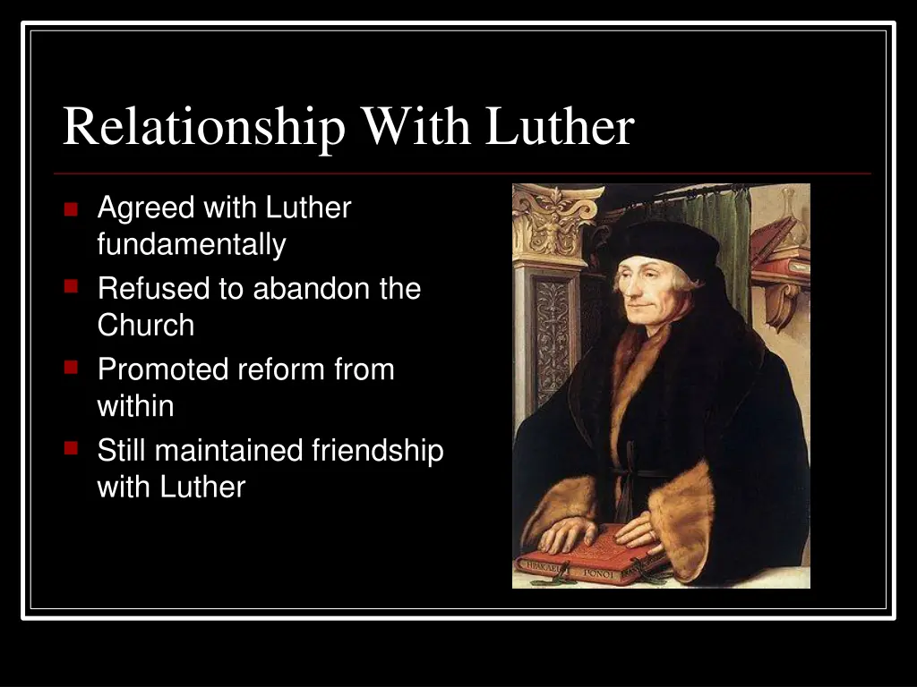 relationship with luther