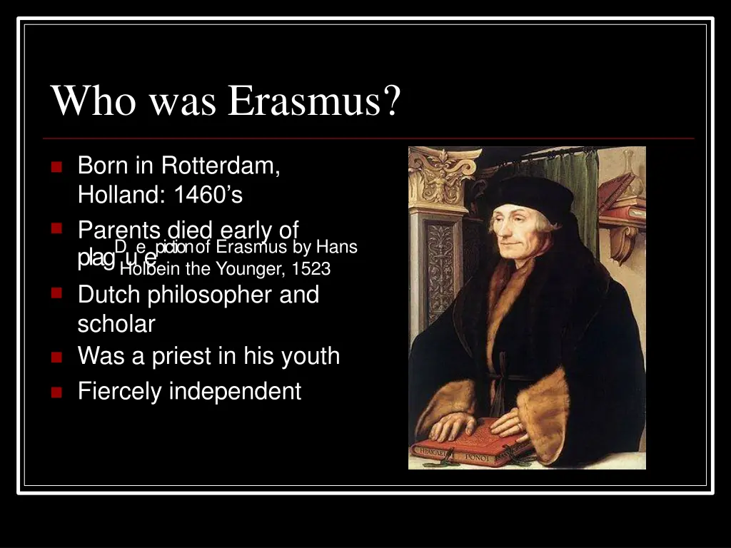 who was erasmus