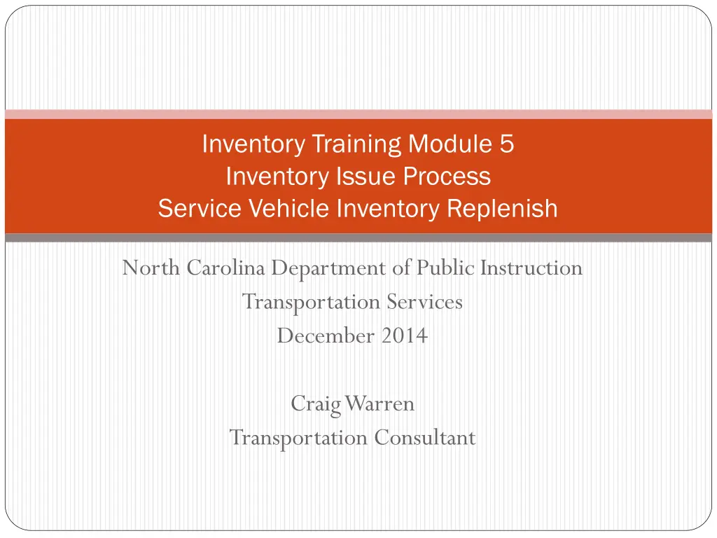 inventory training module 5 inventory issue 2