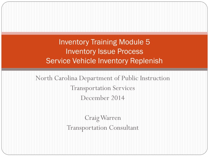 inventory training module 5 inventory issue