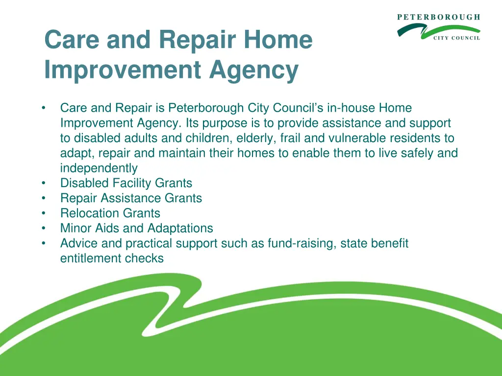 care and repair home improvement agency