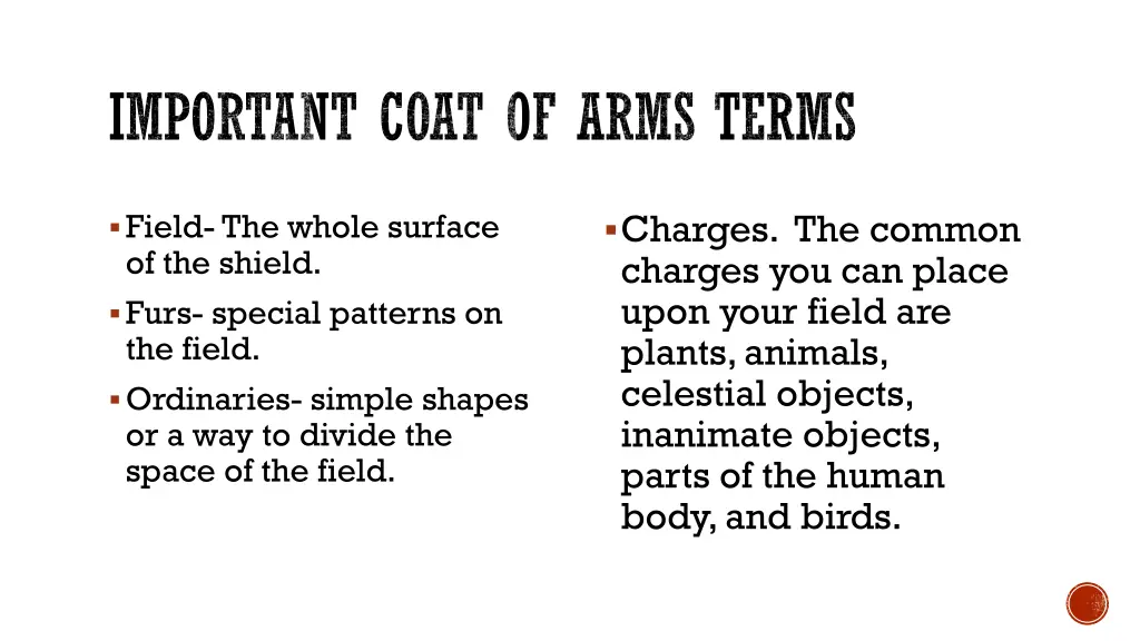 important coat of arms terms 1