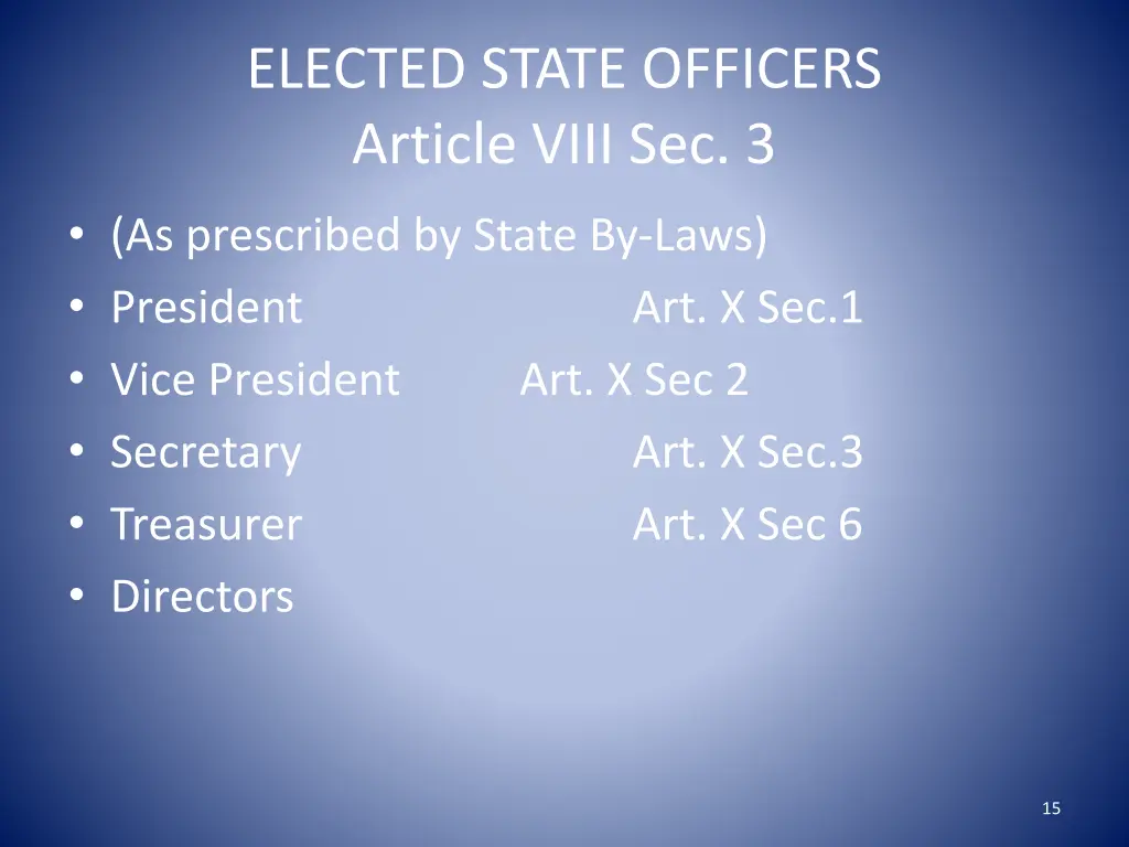 elected state officers article viii sec 3