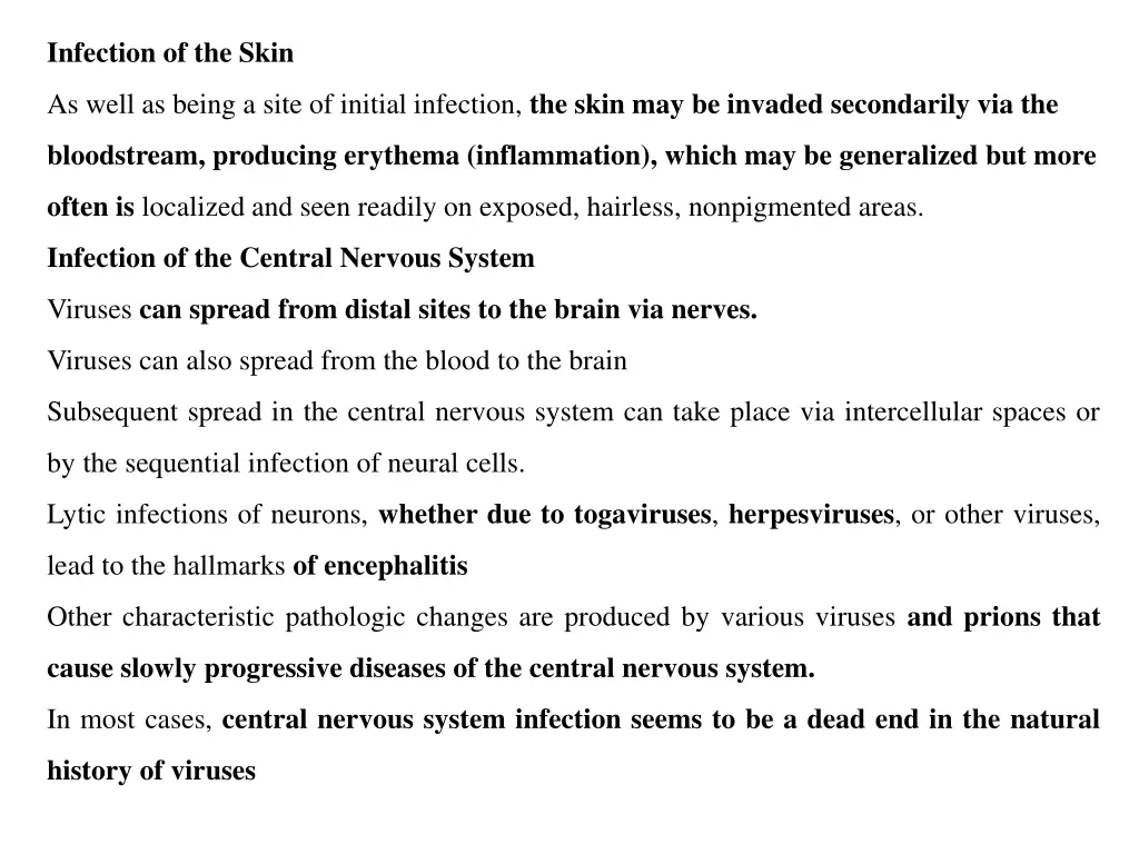 infection of the skin