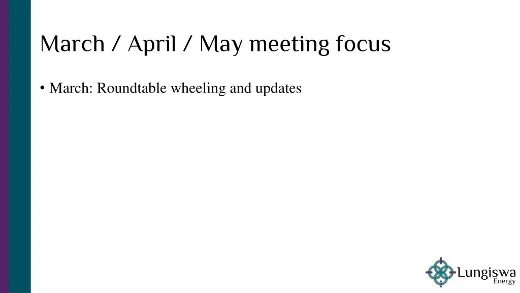 march april may meeting focus