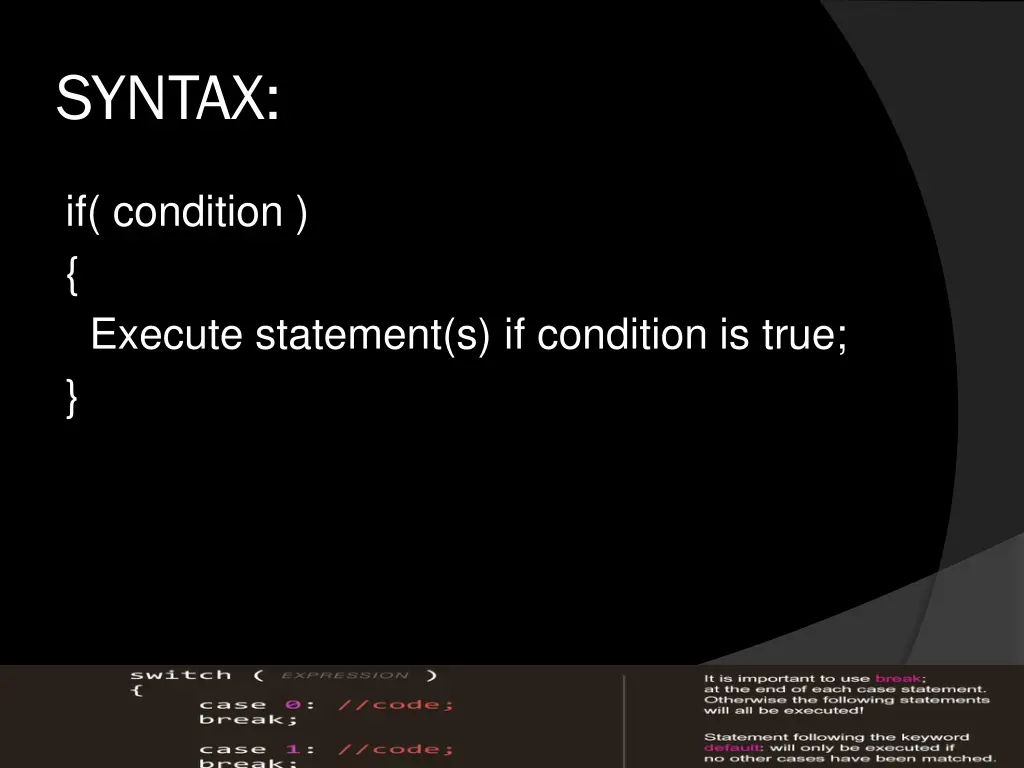 syntax