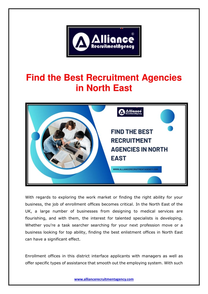 find the best recruitment agencies in north east