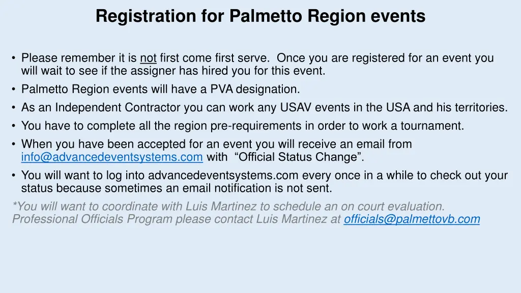 registration for palmetto region events 2