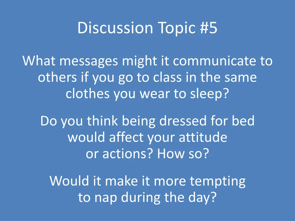 discussion topic 5