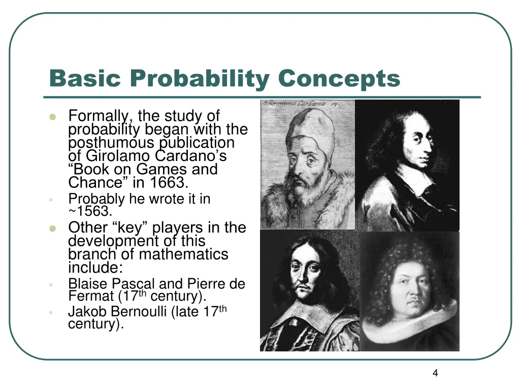 basic probability concepts