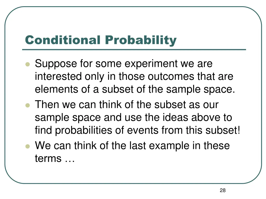 conditional probability 1