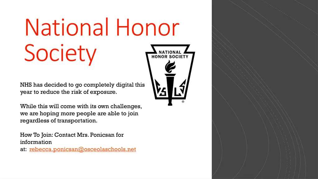 national honor society