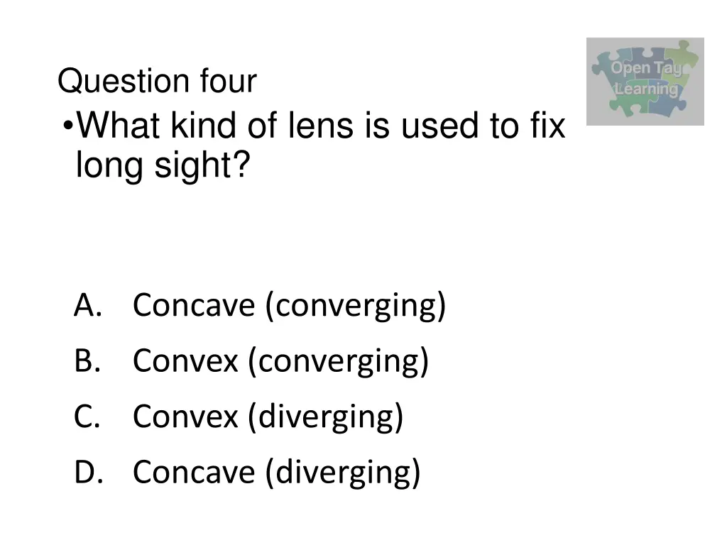 question four what kind of lens is used