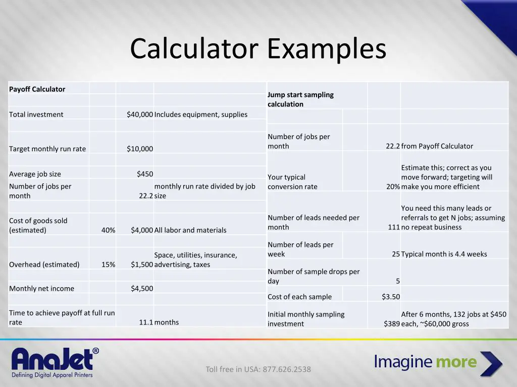 calculator examples