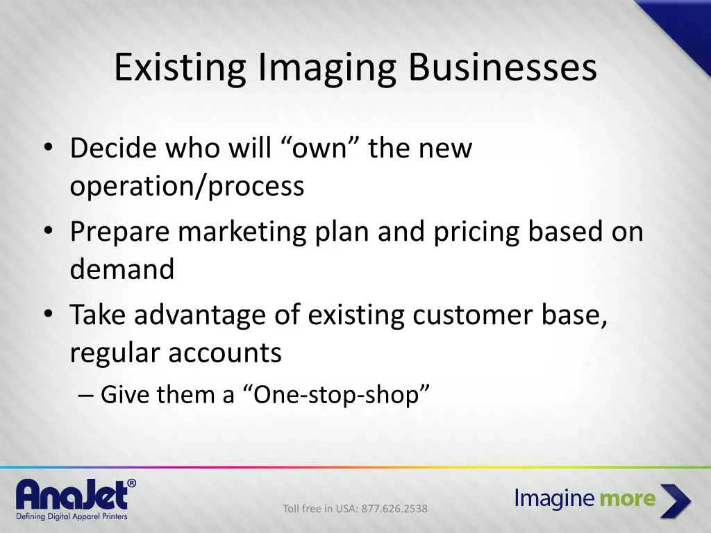 existing imaging businesses