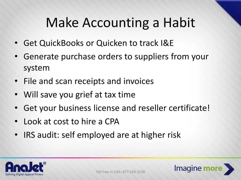 make accounting a habit