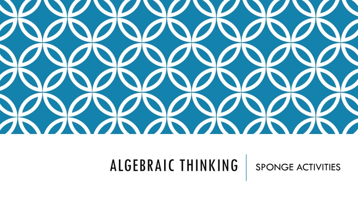 algebraic thinking