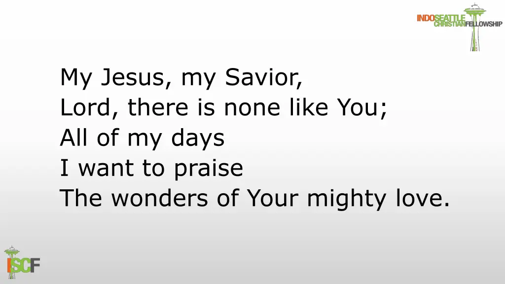 my jesus my savior lord there is none like 1