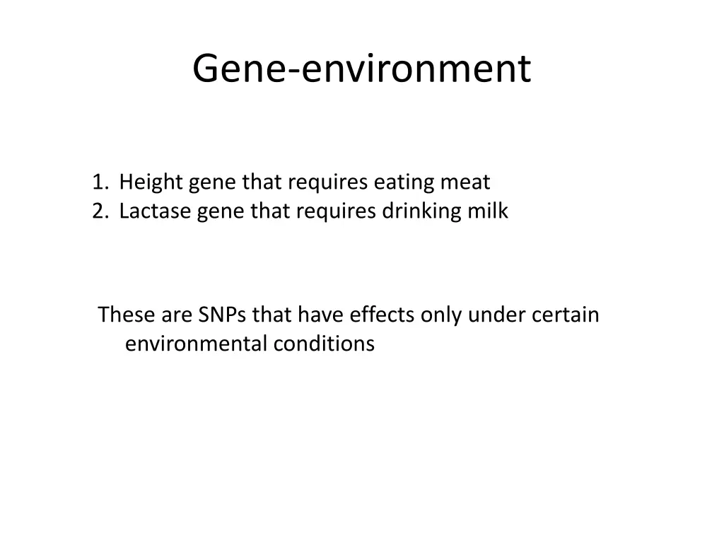 gene environment