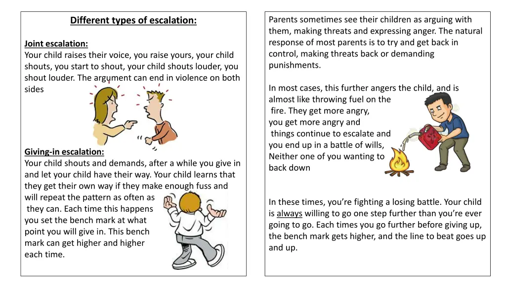 parents sometimes see their children as arguing