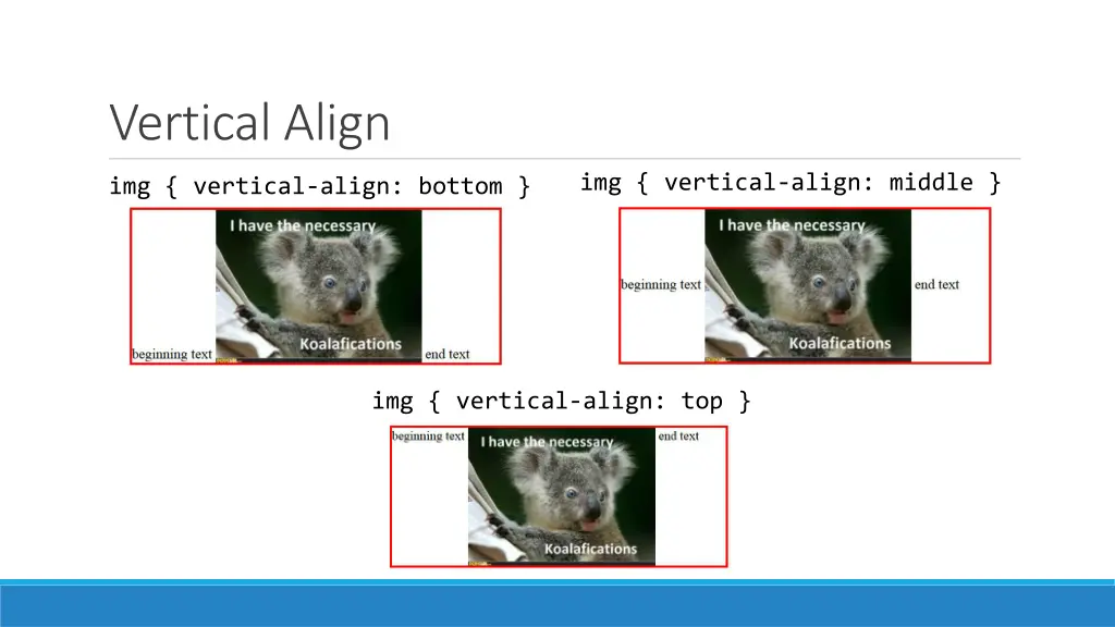 vertical align