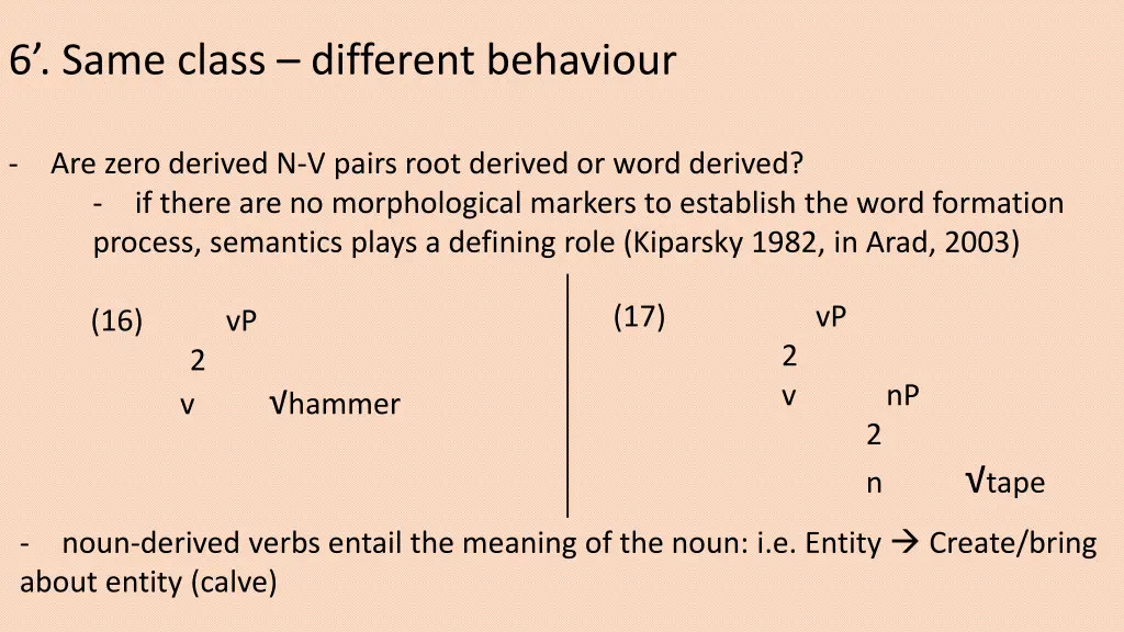 6 same class different behaviour