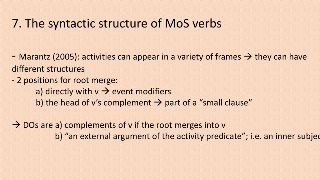 7 the syntactic structure of mos verbs 1