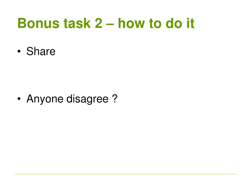 bonus task 2 how to do it