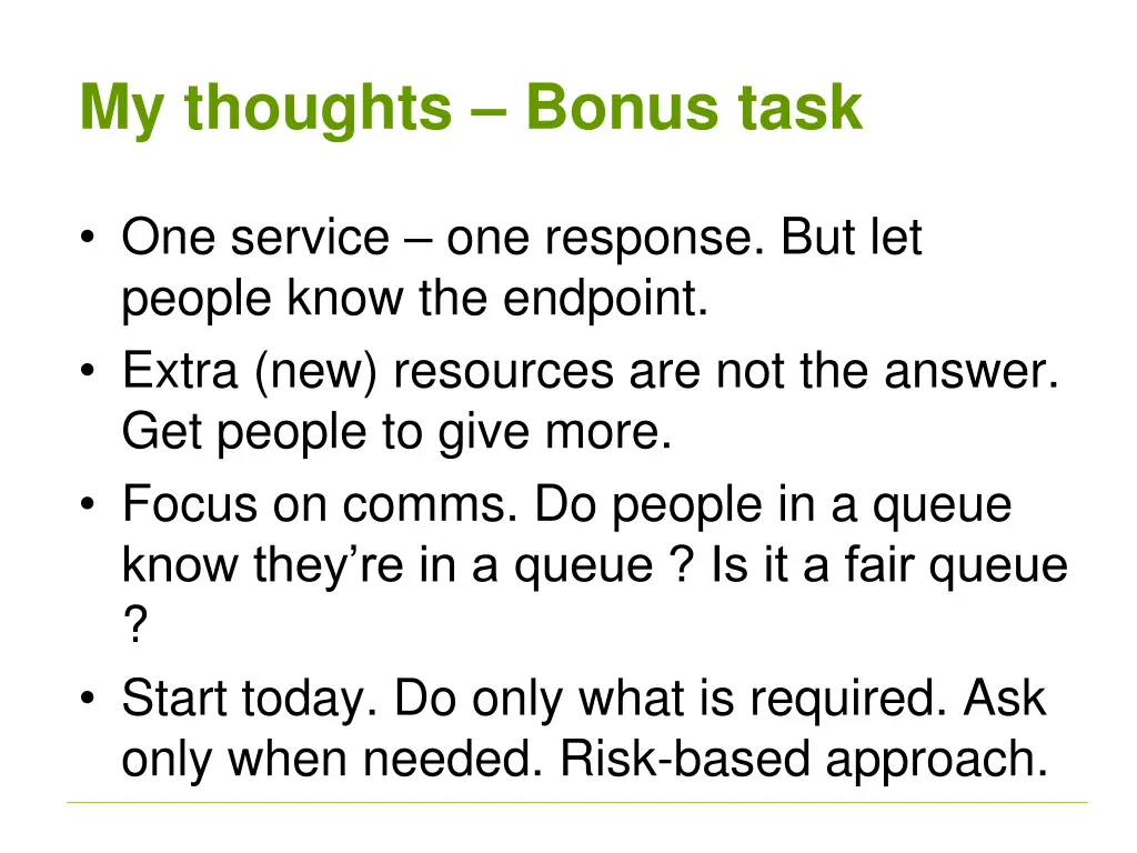 my thoughts bonus task