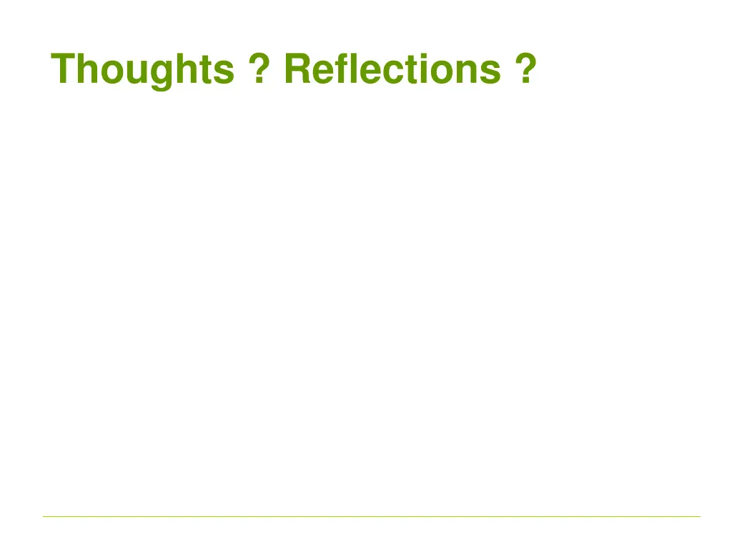 thoughts reflections