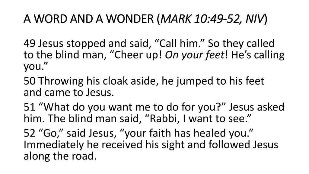 a word and a wonder a word and a wonder mark 10 49