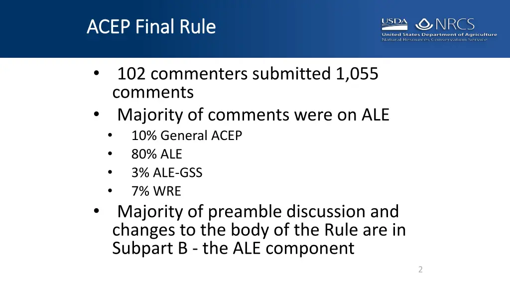 acep final rule acep final rule 1