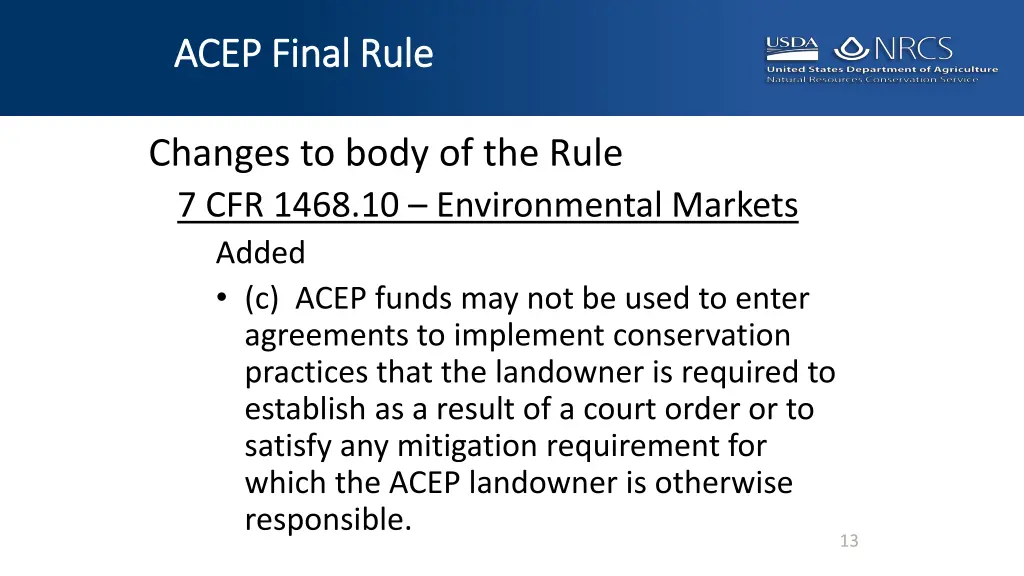 acep final rule acep final rule 10